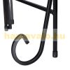 Indoor and outdoor metal flower stand with 5 shelves in black 