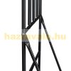 Metal grid flower stand in black