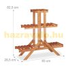 Indoor wooden flower stand staggered design