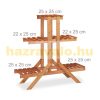 Indoor wooden flower stand staggered design