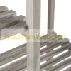 Wooden indoor flower stand flower shelf gray 86x95x29 cm rustic free-standing shelf