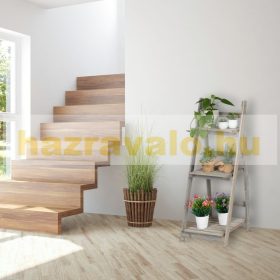   Beltéri fa virágtartó állvány 3 különböző méretben, L méret 3 polcos szürke színben