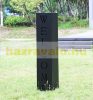 Flower stand with WELCOME inscription, steel structure, black color