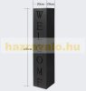 Flower stand with WELCOME inscription, steel structure, black color