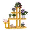 Indoor wooden flower stand XL flower shelf 5-level flower stand with 11 shelves natural 