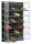 Model car showcase, shelf display cabinet transparent acrylic for 1:32 scale models with tilted shelves with black back