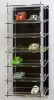 Model car showcase, shelf display cabinet transparent acrylic tower for 1:43 scale models with tilted shelves with black back