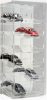 Model car showcase, shelf display cabinet transparent acrylic tower for 1:43 scale models with tilted shelves with mirrored back
