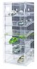 Model car showcase, shelf display cabinet transparent acrylic tower for 1:43 scale models with tilted shelves with mirrored back