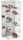 Model car showcase, shelf display cabinet transparent acrylic tower for 1:43 scale models with tilted shelves with mirrored back 