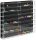 Model car showcase, shelf display cabinet transparent acrylic for 1:87 scale models 50x7x46 cm with black back 
