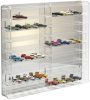 Model car showcase, shelf presentation cabinet transparent acrylic for 1:87 scale models 50x7x46 cm with mirrored back 