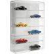 Model car showcase, shelf display cabinet transparent acrylic for 1:24 scale models 50x15x74 cm