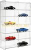 Model car showcase, shelf display cabinet transparent acrylic for 1:24 scale models 50x15x74 cm