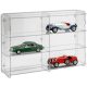 Model car showcase, shelf display cabinet transparent acrylic for 1:18 scale models 64.7x15.2x46.3 cm