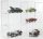 Model car showcase, shelf display cabinet transparent acrylic for 1:18 scale models 75x15.4x50 cm