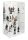 Figure, lead soldier, doll display case with transparent acrylic mirror back with stands 