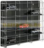 Model car showcase, shelf display cabinet transparent acrylic for 1:43 scale models 50x7.5x46 cm with black back