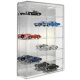 Model car showcase, shelf display cabinet transparent acrylic for 1:24 scale models 50x15x74 cm with mirrored back