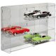 Model car showcase, shelf display cabinet transparent acrylic for 1:18 scale models 64.7x15.2x46.3 cm with mirrored back