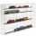 Model railway showcase, shelf presentation cabinet transparent acrylic for H0 scale models with transparent back