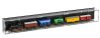 Model railway showcase, shelf display cabinet transparent acrylic showcase segment, 75 cm H0 black back