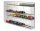 Model railway showcase, shelf display cabinet for transparent acrylic H0 scale models with mirrored back