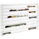 Model railway showcase, shelf display cabinet for transparent acrylic N-scale models with transparent back