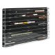 Model railway showcase, shelf display cabinet for transparent acrylic N-scale models with black back