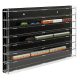 Model railway showcase, shelf display cabinet for transparent acrylic TT scale models with black back