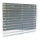 Model railway showcase, shelf display cabinet transparent acrylic for Z-scale models with transparent back