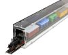 Model railway showcase, shelf display cabinet transparent acrylic showcase segment, 75 cm Z black back