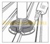 Watertight bell for square element can be opened for pipe diameter 20-125 can be fixed with screws and glue 221x221mm