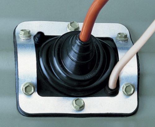 Premium 3 watertight bells for pipe diameters 0-35, size 100x100 mm, fixed with screws and glue 
