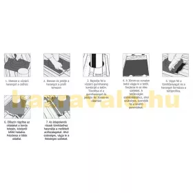   Vízzáró harang 75-155 csőátmérőhöz 410x360 mm csavarozandó ragasztandó kivitel