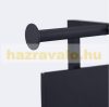 Modern toilet brush and toilet paper holder with newspaper holder matt black 48.5 x 25.5 x 20 cm