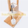 Bamboo toilet brush and toilet paper holder 82 x 36 x 21 cm