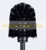 Modern toilet brush and toilet paper holder matt black 72.5 x 20 x 20 cm