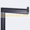 Standing toilet brush and toilet paper holder matt black 72 x 25 x 20 cm