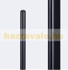 Standing toilet brush and toilet paper holder matt black 72 x 25 x 20 cm