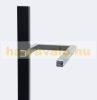 Modern toilet brush and toilet paper holder matt black minimalist style 73 x 21.5 x 27.5 cm