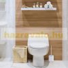 Ceramic toilet brush holder in white 