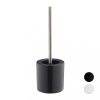 Ceramic toilet brush holder in black 