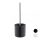 Ceramic toilet brush holder in black 