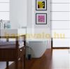 Ceramic toilet brush holder in black 