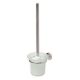 Toilet brush holder, elegant glass, can be attached to the wall, chrome-plated copper  