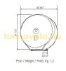 Toilet paper dispenser 400 plastic white