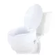 WC-magasító ülőke 15 cm-es emelés, 136 kg teherbírás, univerzális, dupla rögzítésű toalettmagasító fedéllel
