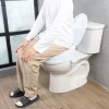 WC-magasító ülőke 15 cm-es emelés, 136 kg teherbírás, univerzális, dupla rögzítésű toalettmagasító fedéllel