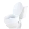 WC-magasító ülőke 15 cm-es emelés, 136 kg teherbírás, univerzális, dupla rögzítésű toalettmagasító fedéllel